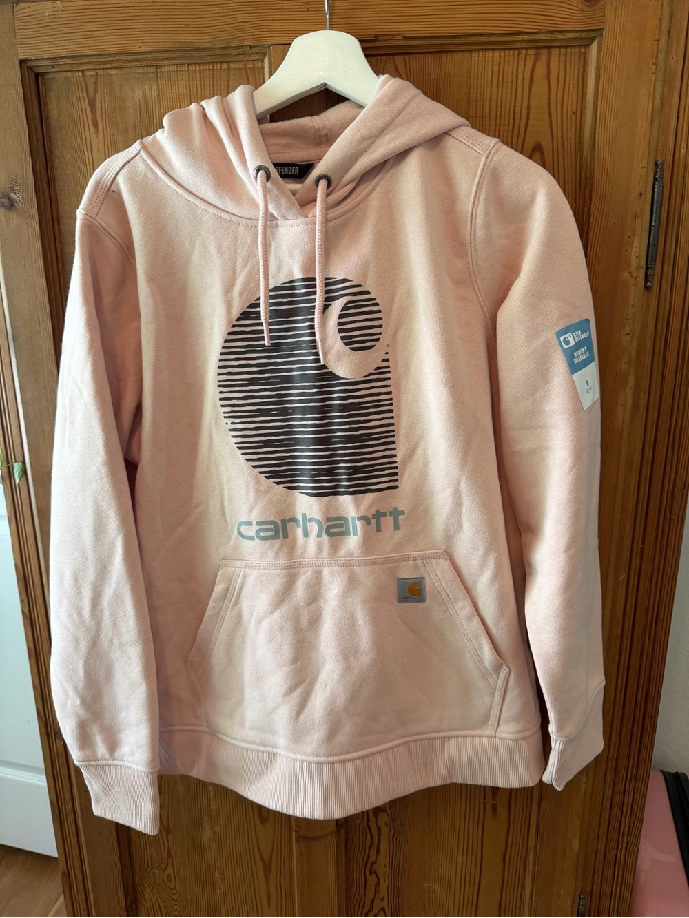 Carhartt rain defender hoodie women pale pink